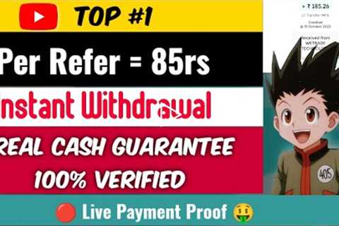 Top #1 Per Refer 85/- 🤑 How To Make Money Online Without Any Risk || Top Earning App || Tech Bhai