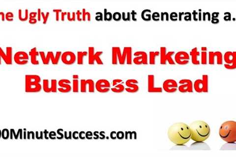 Automated Network Marketing Business Lead Generation System Revealed